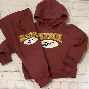 Vintage Reebok Toddler Sweatsuit Set 3T Hoodie & Joggers Retro Logo
